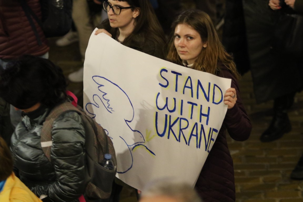 Огромно шествие в София срещу войната в Украйна