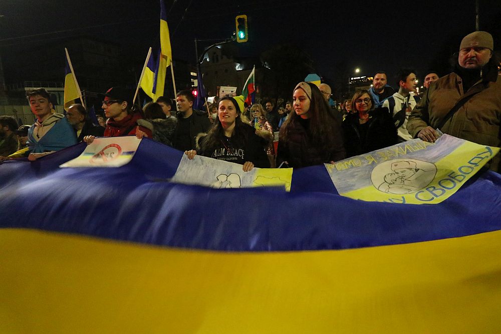 Мирно шествие в София в подкрепа на Украйна