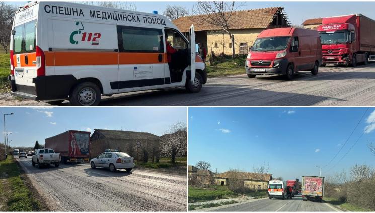 катастрофа търново - ВЕРИЖНА КАТАСТРОФА: ТИР, микробус и джип се нацелиха. Има ранени