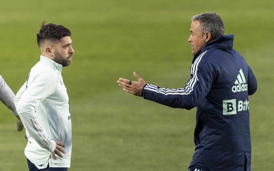 Тренировка на Испания и пресконференция на селекционера Луис Енрике