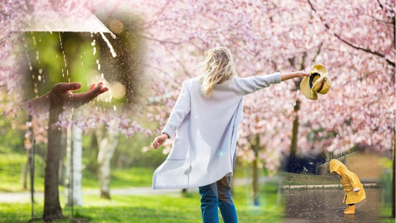пролет слънце дъжд