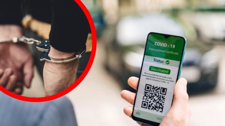 арест полицай зелен сертификат