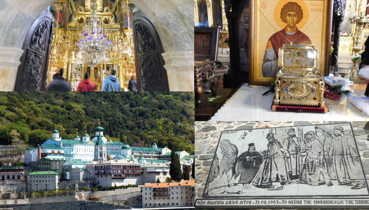 Свети Пантелеймон - ВЯРА: Щракнаха Богородица пред манастира „Св. Пантелеймон“