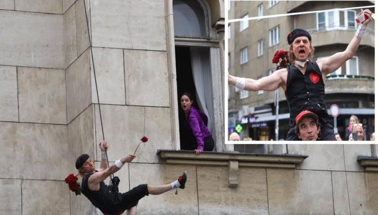Френски спайдърмен - Френски спайдърмен хвърчи на Славейков