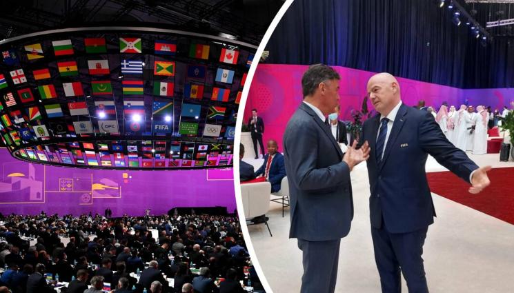 Борислав Михайлов - Боби Михайлов се видя с президента на ФИФА по време на конгреса на централата в Доха