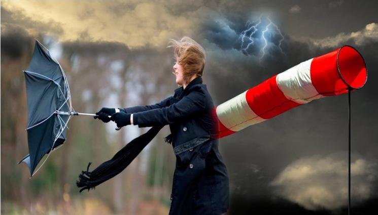 вятър дъжд гръмотевици времето