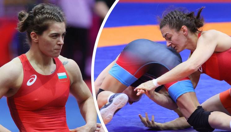 борба жени - Тайбе Юсеин донесе първа титла за България от европейското по борба, Николовa е втора