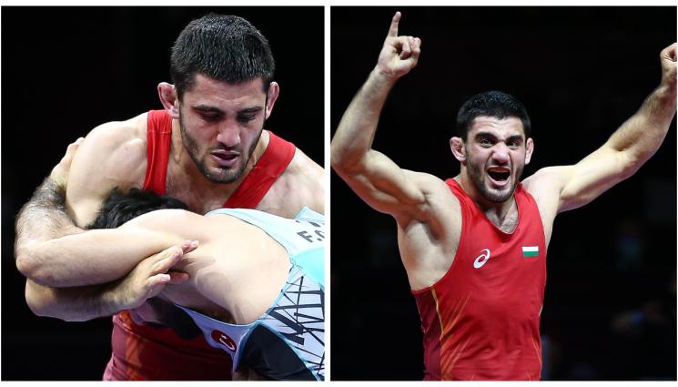 Мнацаканян - Айк Мнацаканян взе първи медал за борците ни в класическия стил на Европейското в Будапеща, общо осми от началото на шампионата