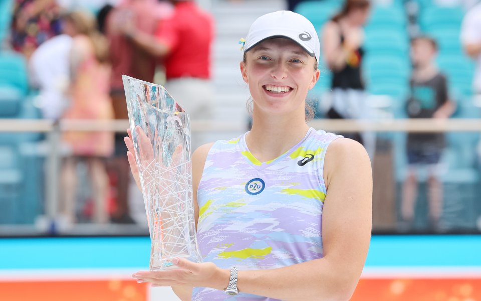 Поставената под номер 2 в схемата Ига Швьонтек спечели титлата
