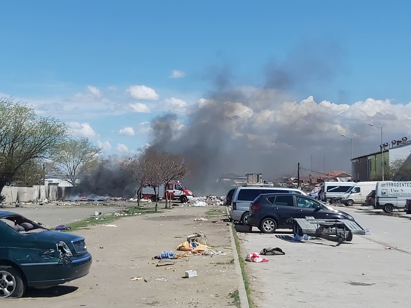 пожар КАТ Пловдив