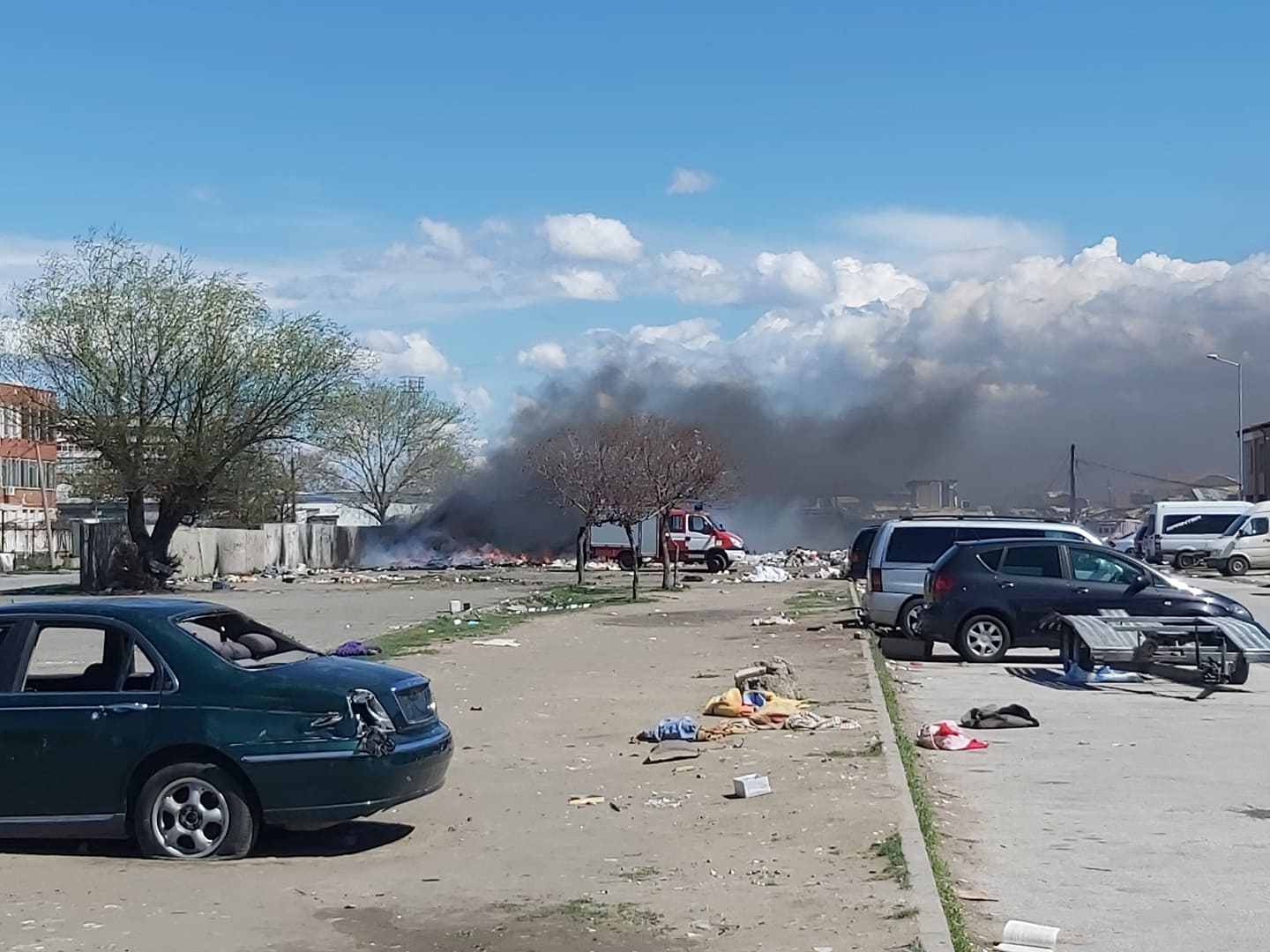 пожар КАТ Пловдив