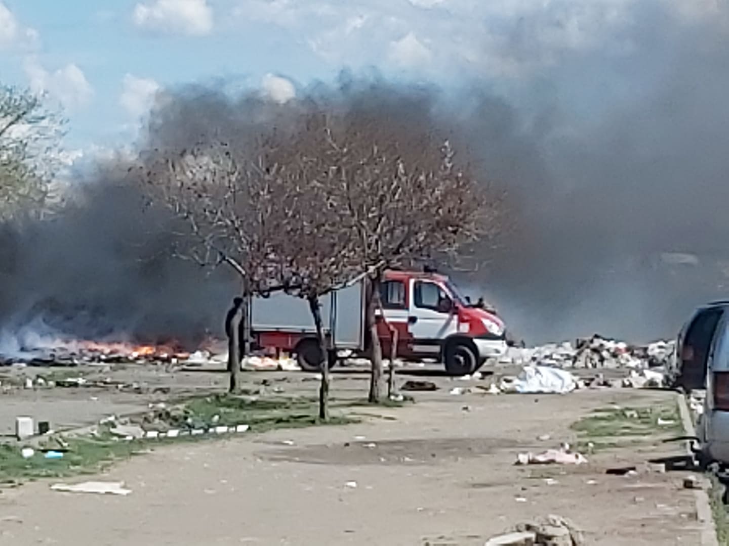 пожар КАТ Пловдив