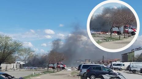 пожар КАТ Пловдив