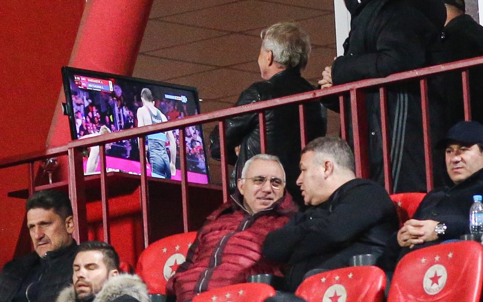 Един от собствениците на ЦСКА - Гриша Ганчев, бе уловен