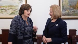 Министърът на правосъдието Надежда Йорданова се срещна с Шери Блеър