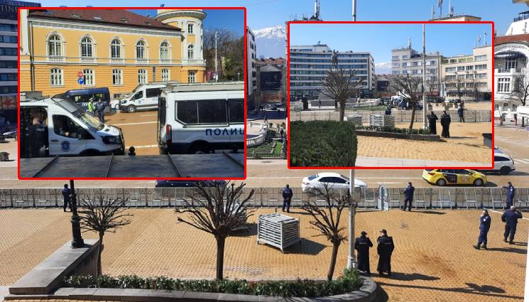 протест Възраждане НС - В ОЧАКВАНЕ НА БУНТ: Почерня от полиция в София