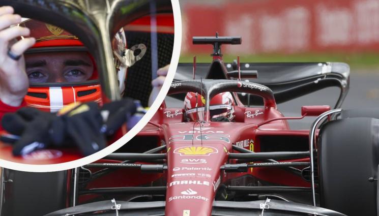 Льоклер Ферари - Шарл Льоклер удържа Ред Бул в квалификацията и тръгва първи в Австралия, катастрофи доведоха до червени флагове