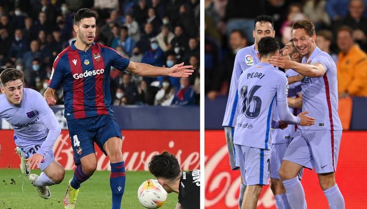 Барселона - Свириха 3 дузпи срещу Барселона, но тимът на Шави успя да надвие Леванте