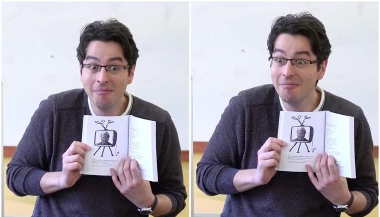 Наско - Колоритният културен министър с благородно дело: Чете книжки на ученици