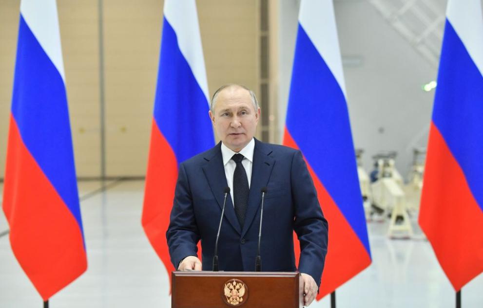 Президентът на Русия Владимир Путин изнесе войнствена реч на Международния икономически