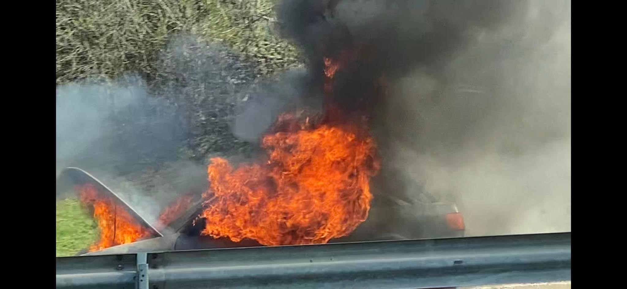 запалена кола