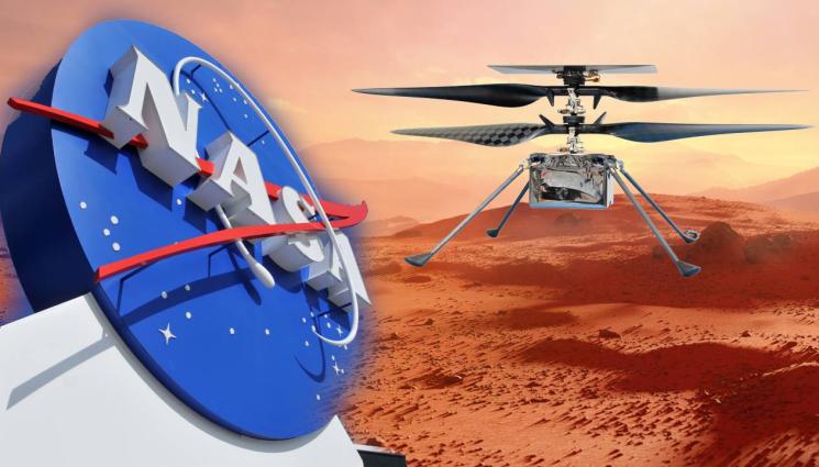 Марс - НОВ - СТАР РЕКОРД НА МАРС: Мини-хеликоптерът 