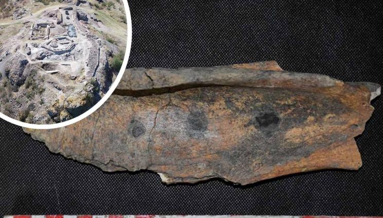 разкопки - ЦЕННА НАХОДКА: Изровиха конска плешка за гадаене