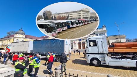 протест автобуси тирове