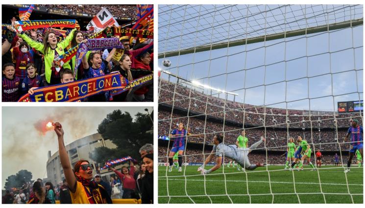 Барселона жени рекорд - Рекорд по посещаемост на футболен мач за жени отново бе поставен на стадион 