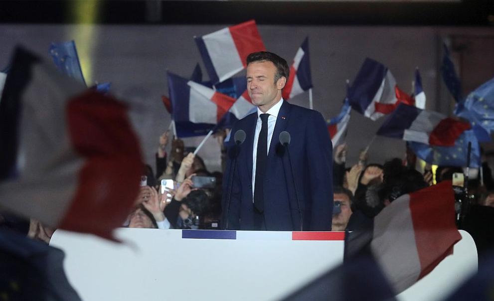 Европейски и световни лидери поздравиха френския президент Еманюел Макрон за