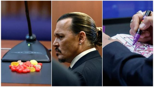 Бонбонки и книжки за оцветяване: Джони Деп убива време в съдебната зала