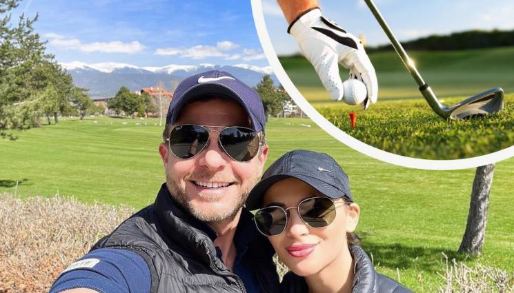 Ненчо Балабанов - ДА НАЦЕЛИШ ТОПКИТЕ: Ненчо учи гаджето как да държи стика. Двамата обикалят екзотични места от няколко месеца, любовта им на показ