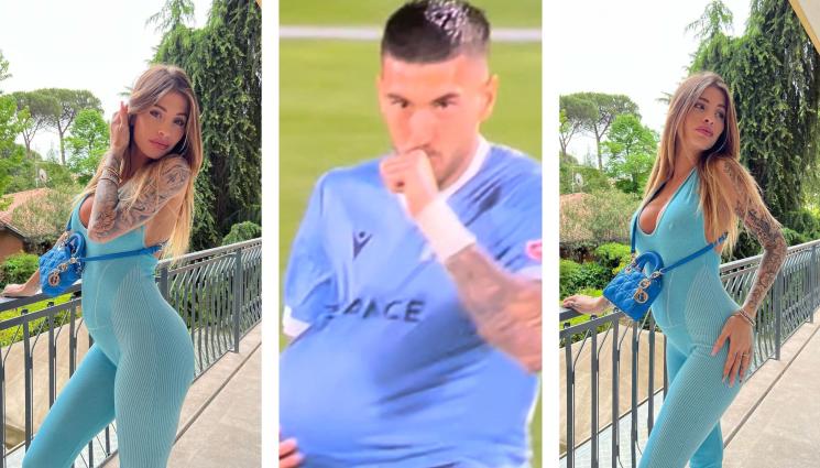 футболна съпруга - Най-оборотната мацка в Серия А забременя от халф на Лацио. Тя иска момиче, той - момче