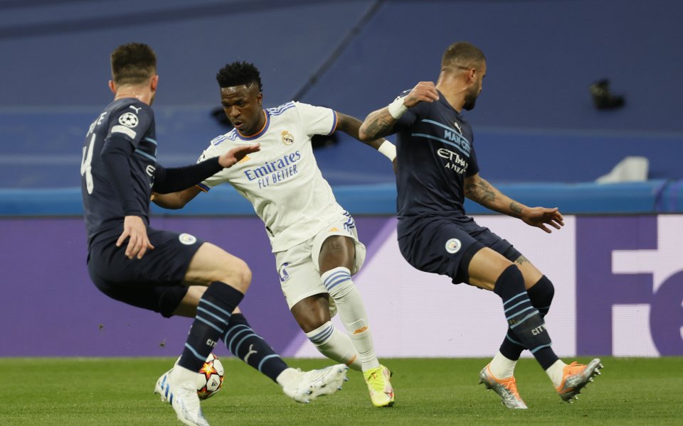 Реал Мадрид и Манчестър Сити играят при резултат 0:1 в