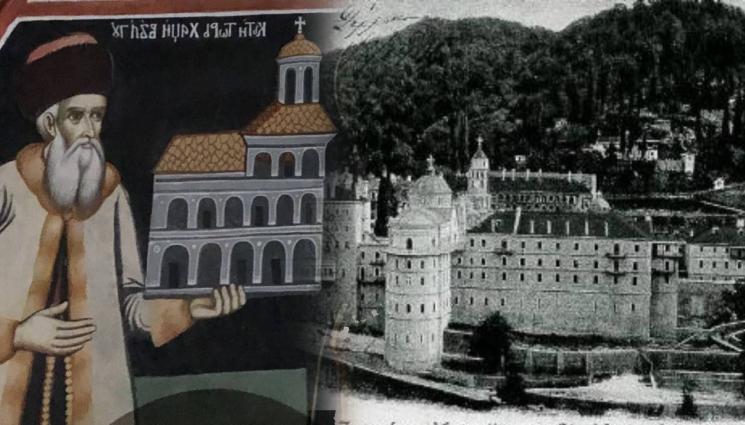 манастир - Пирати кръстоносци опожаряват Зограф