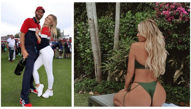 Паулина Грецки - Палавата щерка на хокейната легенда Грецки показа прелестните си овали отзад в зелен бански само две седмици след сватбата си с голфъра Джъстин Джонсън