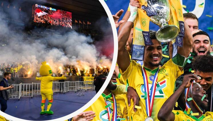 Нант - Нант грабна Купата на Франция за четвърти път в историята си! Дузпа от съдийката Стефани Фрапар донесе трофея на „канарчетата“