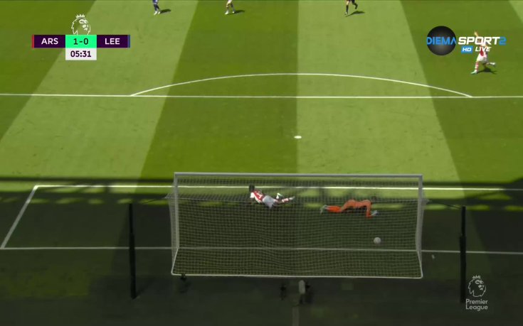 Груба грешка на Лийдс спомогна за гол на Арсенал
