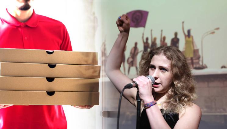 дфж - Шпионски роман: Активистка от Pussy Riot избяга от Русия, дегизирана като доставчик на храна