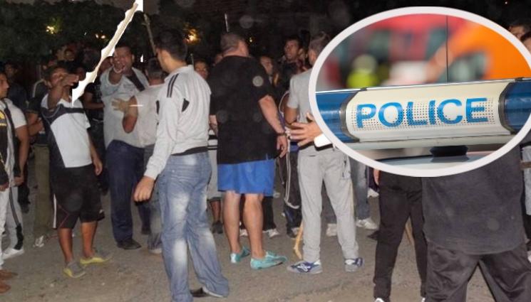 бой полиция - ДИВ ЕКШЪН: Враждуващи фамилии се млатиха с тояги и камъни, викнаха спецчастите да ги разтърват