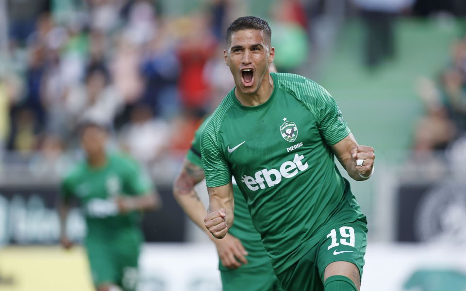 Пиерос Сотириу вкара единствения гол за Лудогорец при победата над