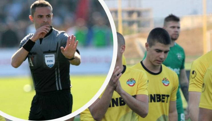 Никола Попов - Софиянец, карък на Ботев Пловдив, ръководи дербито с Левски на „Колежа”