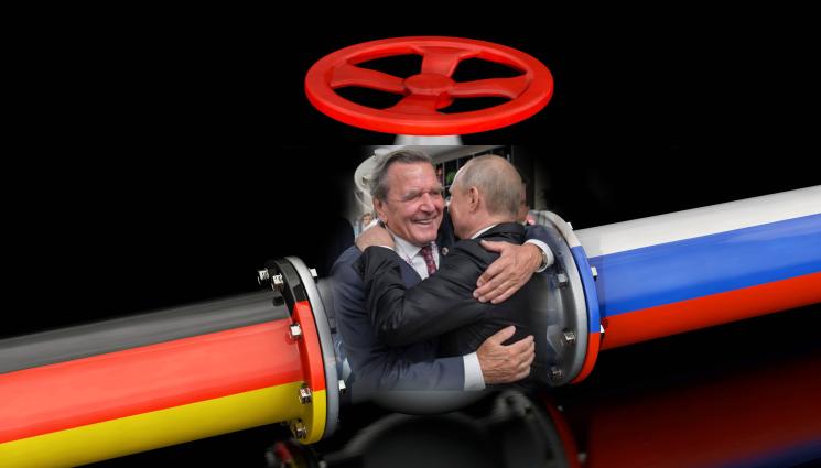 путин шрьодер -