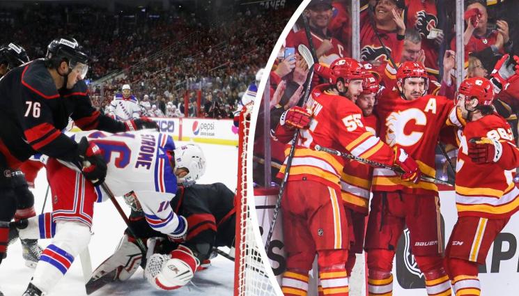 НХЛ - Калгари победи Едмънтън в най-резултатния плейофен мач в НХЛ за последните 29 г.