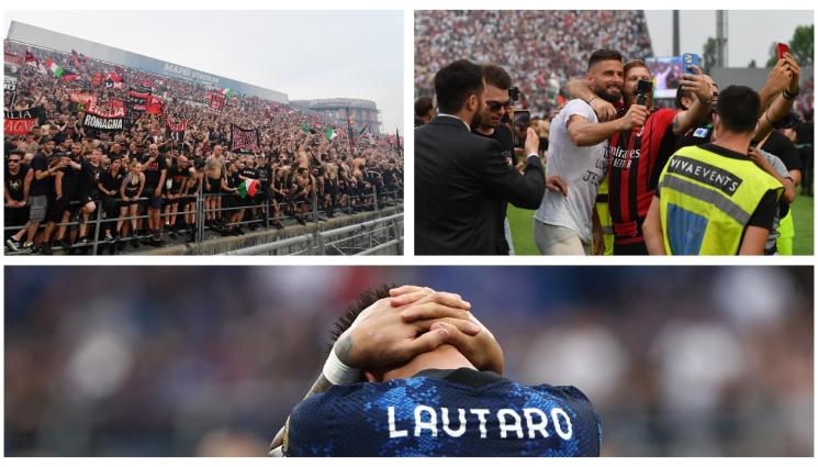 Милан Интер титла - Милан спечели 19-то скудето на Италия – тифозите на росонерите изпълниха централния площад „Дуомо“ за нощната шампионска фиеста