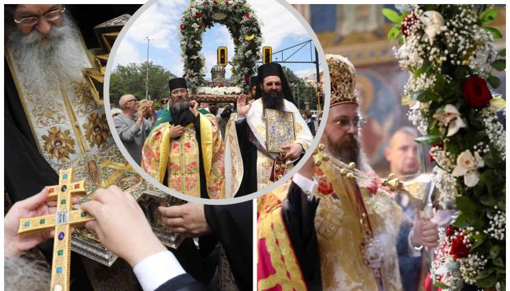 мощи - ЗА ПЪРВИ ПЪТ В БЪЛГАРИЯ: Посрещнаха мощите на св. св. Кирил и Методий (ГАЛЕРИЯ)