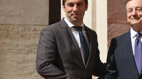 Кирил Петков Марио Драги