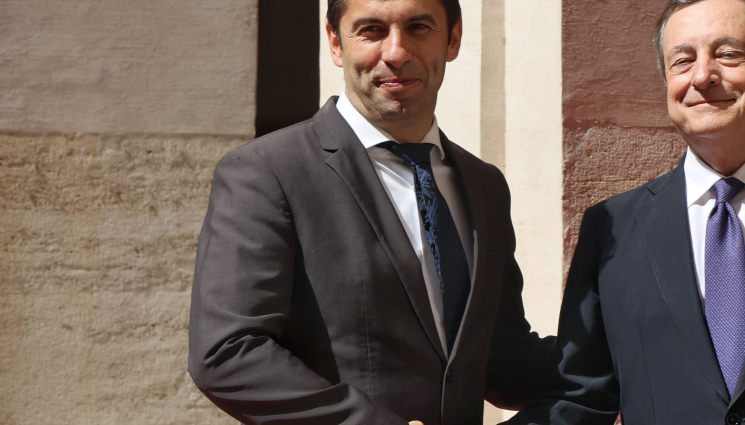 Кирил Петков Марио Драги - Италия ни праща 800 души като част от батальона на НАТО