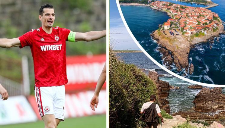 Мено Кох - Жената на защитник на ЦСКА се влюби в Созопол. Двамата си подариха кратка ваканция край морето