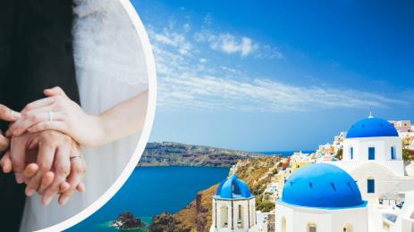 санторини сватби